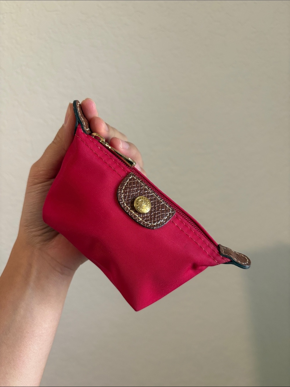 Longchamp Mini Coin Purse Red